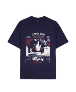 BRAIN DEAD X JIM JARMUSCH GHOST DOG T-SHIRT - NAVY