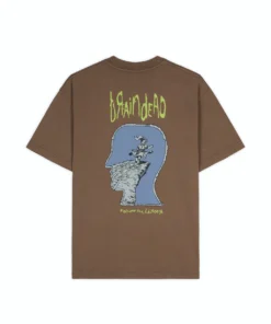 BRAIN DEAD X KORN FOLLOW THE LEADER T-SHIRT - MOCHA