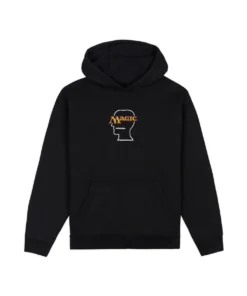 BRAIN DEAD X MAGIC THE GATHERING LOGO LOCKUP HOODIE - BLACK