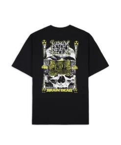 BRAIN DEAD X NAPALM DEATH NUCLEAR SCUM T-SHIRT- BLACK