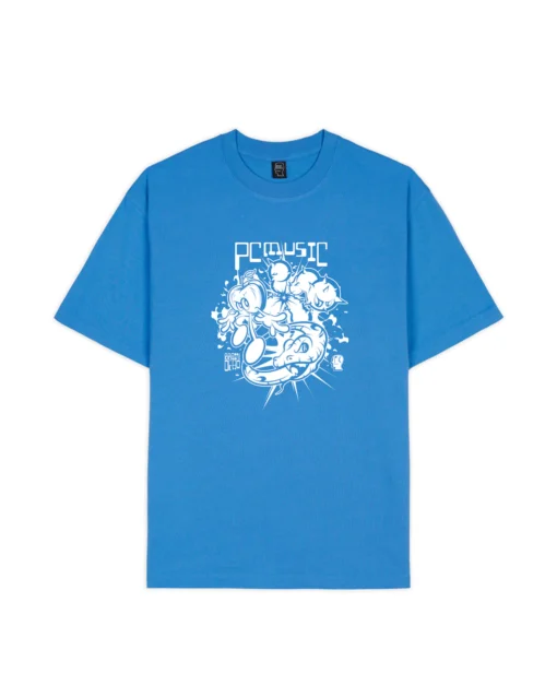 BRAIN DEAD X PC MUSIC T-SHIRT - CHINA BLUE