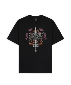 BRAIN DEAD X SPY SOUND & FURY T-SHIRT - BLACK