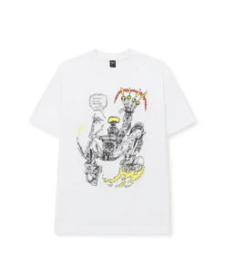 BRAIN DEAD X THEM MASTERS OF FLOW T-SHIRT - WHITE