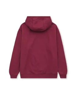 COLLEGIATE ZIP UP HOODIE - MAROON