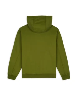 COLLEGIATE ZIP UP HOODIE - OLIVE