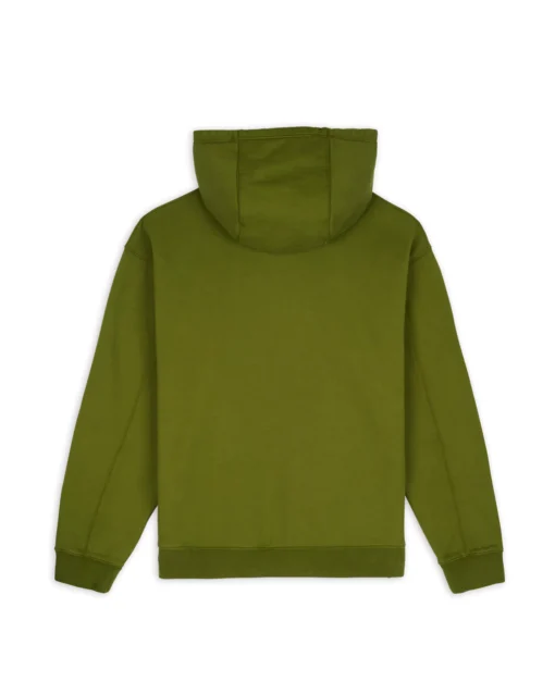 COLLEGIATE ZIP UP HOODIE - OLIVE