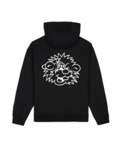 JIBLETS ZIP UP HOODED SWEATSHIRT - BLACK