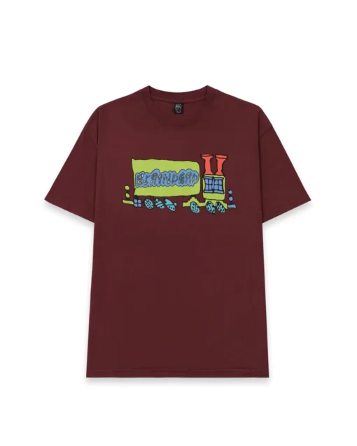 LEOMI SADLER SEMI T-SHIRT - MAROON