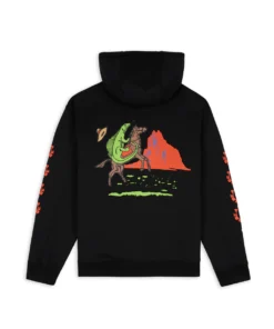 LIZARD COWBOY HOODIE - BLACK