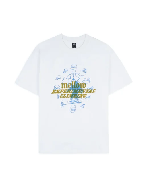 MELLOW CLIMBING EXPERIMENTAL T-SHIRT - WHITE