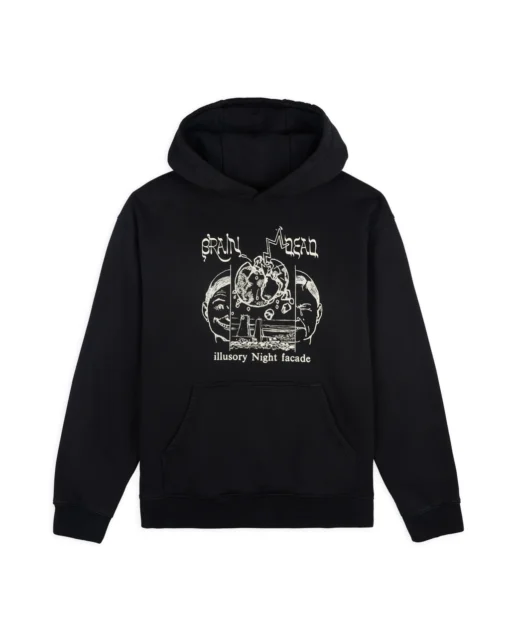 NIGHT FACADE HOODIE - BLACK