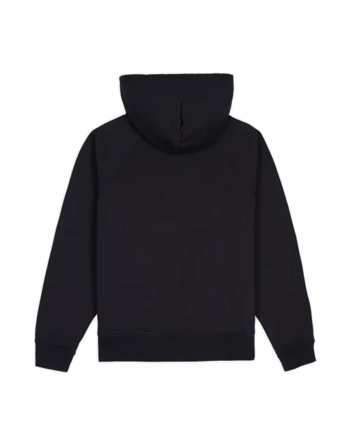 PIGMENT WASH LOGO HEAD RAGLAN HOODIE - BLACK