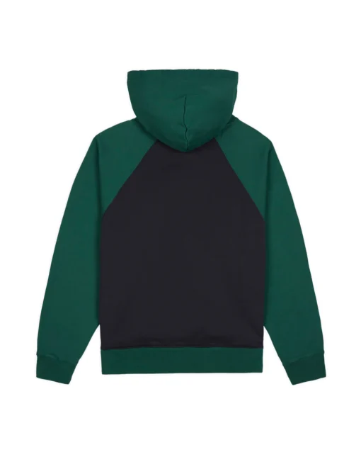 PIGMENT WASH LOGO HEAD RAGLAN HOODIE - NAVY_GREEN