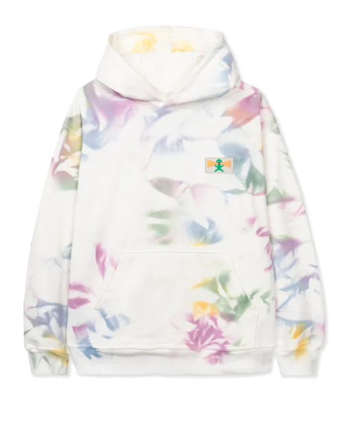 SHOUT PVC PATCH HOODED SWEATSHIRT - DRY PIGMENT DYE