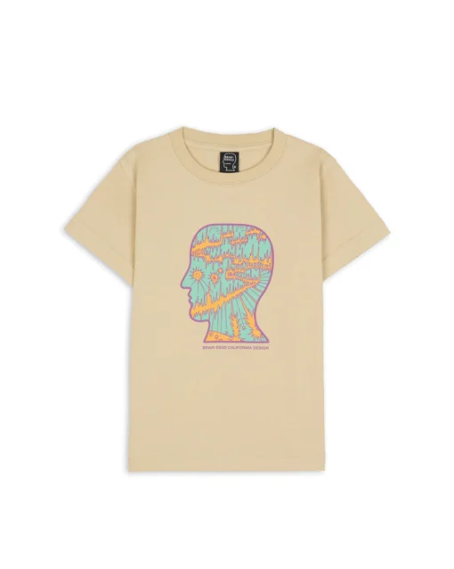 SPLIT PLANES KIDS T-SHIRT - TAN