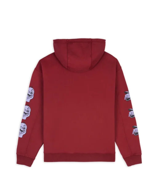 TOAD LICKER HOODED SWEATSHIRT - BURGUNDY