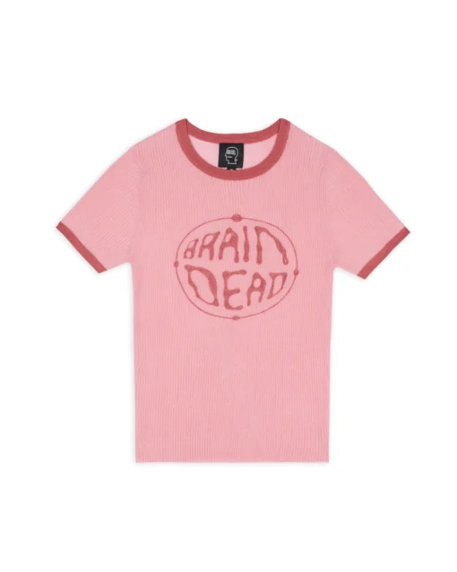 WORLDWIDE THREADBARE KNIT TOP - PINK