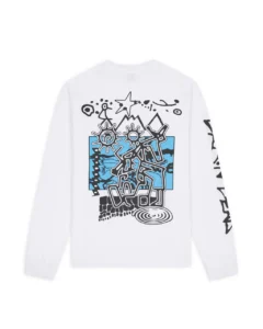 BRAIN DEAD EQUIPMENT PRIMITIVE FAIRY LONG SLEEVE - WHITE