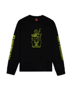 BRAIN DEAD X RAPHA TRAIL GHOUL LONG SLEEVE - BLACK