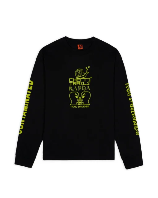 BRAIN DEAD X RAPHA TRAIL GHOUL LONG SLEEVE - BLACK